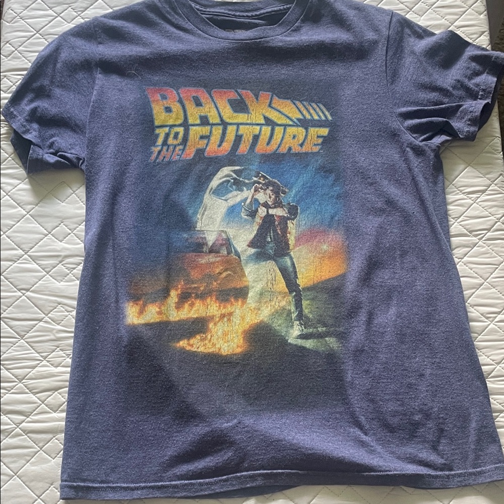 Universal Back to the Future Graphic Tee - Navy